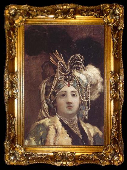 framed  Joseph Marie Vien Sultane Reine (mk32), ta009-2